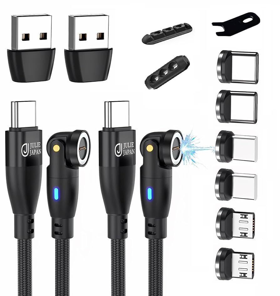 Amazon.co.jp: JJ JULIE JAPAN マグネット充電ケーブル 9PIN PD